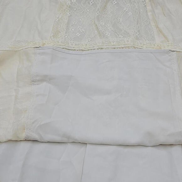 Simple Retro Lace Patchwork Cottage Core Yellow M Coquette Lace Dress‎ - Picture 9 of 15